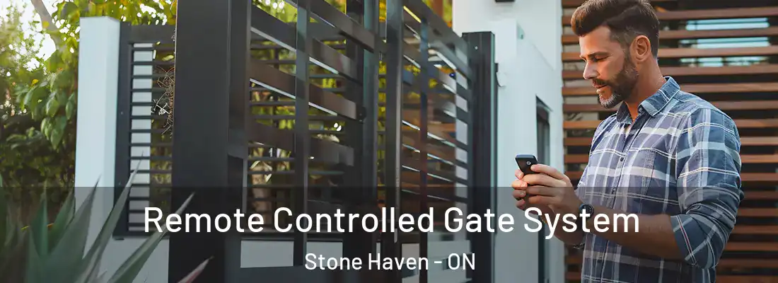  Remote Controlled Gate System Stone Haven - ON
